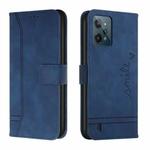 For Realme C31 Retro Skin Feel Horizontal Flip Leather Phone Case(Blue)