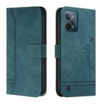 For Realme C31 Retro Skin Feel Horizontal Flip Leather Phone Case(Army Green)