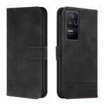 For Xiaomi Poco F4 Retro Skin Feel Horizontal Flip Leather Phone Case(Black)