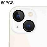 For iPhone 14 / 14 Plus 50pcs Anti-glare Tempered Glass Back Camera Film