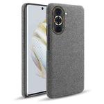 For Huawei nova 10 Pro Cloth Coated Hard Plastic Phone Case(Grey)