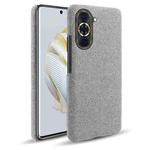 For Huawei nova 10 Pro Cloth Coated Hard Plastic Phone Case(Light Grey)