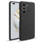 For Huawei nova 10 Cloth Coated Hard Plastic Phone Case(Black)