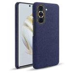 For Huawei nova 10 Cloth Coated Hard Plastic Phone Case(Blue)