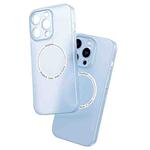 For iPhone 13 Magsafe Magnetic Frosted PP Phone Case(Sierra Blue)