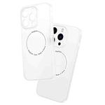 For iPhone 13 Pro Magsafe Magnetic Frosted PP Phone Case (Transparent White)