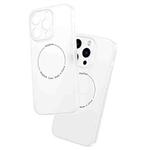 For iPhone 13 Pro Max Magsafe Magnetic Frosted PP Phone Case (Transparent White)