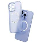 For iPhone 12 Pro Max Magsafe Magnetic Frosted PP Phone Case(Navy Blue)