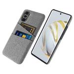 For Huawei nova 10 Pro Cloth Coated Hard Plastic Card Slots Phone Case(Light Grey)