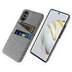 For Huawei nova 10 Cloth Coated Hard Plastic Card Slots Phone Case(Light Grey)