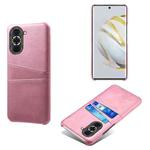 For Huawei nova 10 Calf Texture Card Slots PC+PU Leather Phone Case(Pink)