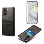 For Huawei nova 10 Calf Texture Card Slots PC+PU Leather Phone Case(Black)