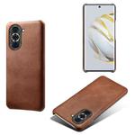 For Huawei nova 10 Calf Texture PC + PU Phone Case(Brown)