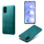 For Xiaomi Poco M4 5G Calf Texture PC + PU Phone Case(Green)