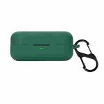 EQ Silicone Bluetooth Earphone Cover with Carabiner For B&O Beoplay EX(Dark Green)
