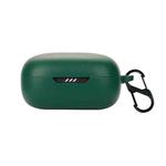 Silicone Bluetooth Earphone Case with Carabiner For JBL Live Pro 2(Dark Green)