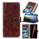 For Huawei P40 Lite / Nova 6 SE Vintage Crazy Horse Pattern PU + Left and Right Open with Photo Frame & Bracket & Positive and Negative Buckle(Brown)