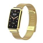 For Xiaomi Mi Band 7 Pro Milan Buckle Steel Metal Watch Band(Gold)