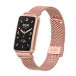 For Xiaomi Mi Band 7 Pro Milan Buckle Steel Metal Watch Band(Rose Red)