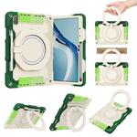 For Huawei MatePad Pro 12.6 2021 Armor Contrast Color Silicone + PC Tablet Case(Colorful Green)