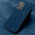 For OPPO A93s Frosted Skin Feel Phone Case(Blue)