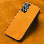 For OPPO Reno5 Frosted Skin Feel Phone Case(Light Red Orange)
