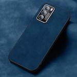 For OPPO Reno6 Pro Frosted Skin Feel Phone Case(Blue)