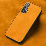 For Huawei nova 6 Frosted Skin Feel Phone Case(Light Red Orange)