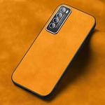 For Huawei nova 7 Frosted Skin Feel Phone Case(Light Red Orange)
