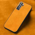 For Huawei nova 7 SE Frosted Skin Feel Phone Case(Light Red Orange)