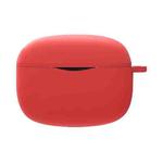 Pure Color Bluetooth Earphone Silicone Case For SoundPEATS Air3 Pro(Red)