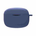 Pure Color Bluetooth Earphone Silicone Case For SoundPEATS Air3 Pro(Dark Blue)