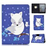 For Amazon Kindle Fire 7 2022 Electric Horizontal Flat Painted Leather Tablet Case(Arctic Fox)