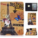 For Amazon Kindle Fire 7 2022 Electric Horizontal Flat Painted Leather Tablet Case(Tower)