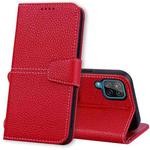 For Samsung Galaxy A12 Litchi RFID Leather Phone Case(Red)