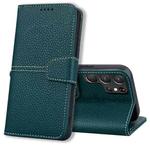 For Samsung Galaxy S22 Ultra 5G Litchi RFID Leather Phone Case(Green)