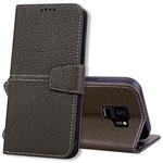 For Samsung Galaxy S9 Litchi RFID Leather Phone Case(Khaki)