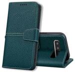 For Samsung Galaxy S10 Litchi RFID Leather Phone Case(Green)
