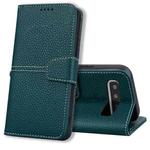 For Samsung Galaxy S10+ Litchi RFID Leather Phone Case(Green)