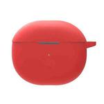 Pure Color Bluetooth Earphone Silicone Case For SoundPEATS Air3-Deluxe(Red)