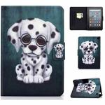 For Amazon Kindle Fire 7 2022 Electric Horizontal Flat Painted Leather Tablet Case(Dalmatian)