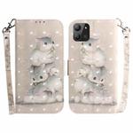 For Infinix Hot 11 2022 3D Colored Horizontal Flip Leather Phone Case(Squirrels)