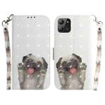 For Infinix Hot 11 2022 3D Colored Horizontal Flip Leather Phone Case(Pug)