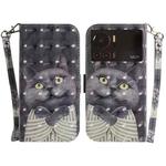 For Infinix Note 12 VIP 3D Colored Horizontal Flip Leather Phone Case(Hug Cat)