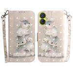 For Tecno Spark 9 Pro 3D Colored Horizontal Flip Leather Phone Case(Squirrels)