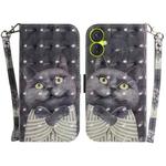 For Tecno Spark 9 Pro 3D Colored Horizontal Flip Leather Phone Case(Hug Cat)