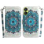 For Tecno Spark 9 Pro 3D Colored Horizontal Flip Leather Phone Case(Peacock Wreath)