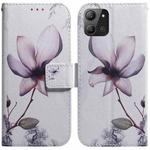 For Infinix Hot 11 2022 Coloured Drawing Leather Phone Case(Magnolia Flower)