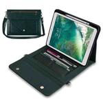 3-fold Zipper Leather Tablet Case Crossbody Pocket Bag For iPad 10.2 2019 / 2020 / 2021 / Air 2019 10.5(Green)
