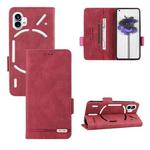 For Nothing Phone 1 Magnetic Clasp Flip Leather Phone Case(Red)